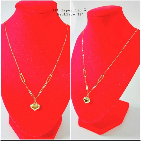 Real 18k Yellow Gold necklace with pendant - Picture 1 of 2